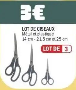 La Foir'Fouille Lot de ciseaux offre