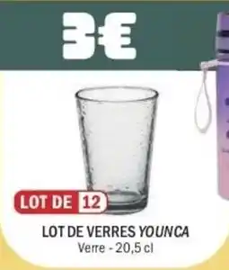 La Foir'Fouille Lot de verres younca offre