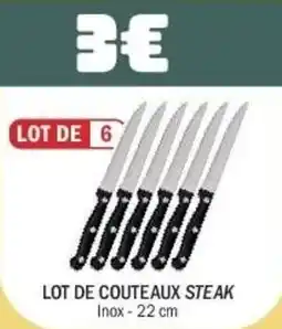 La Foir'Fouille Lot de couteaux steak offre
