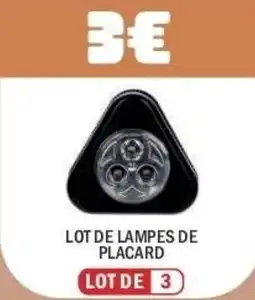 La Foir'Fouille Lot de lampes de placard offre