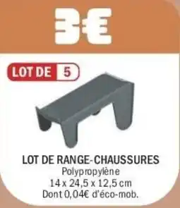 La Foir'Fouille Lot de range-chausures offre
