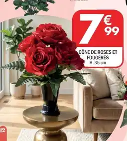 La Foir'Fouille Cône de roses et fougères offre