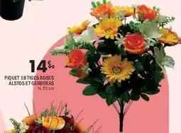 La Foir'Fouille Piquet 18 tiges roses alstos et gerberas offre