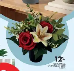 La Foir'Fouille Pot de roses, lys tigres astilbes offre