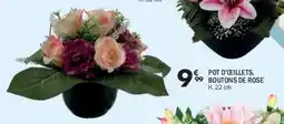 La Foir'Fouille Pot d'ceillets, boutons de rose offre