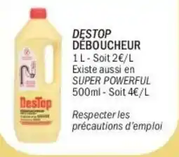 La Foir'Fouille Destop Déboucheur offre
