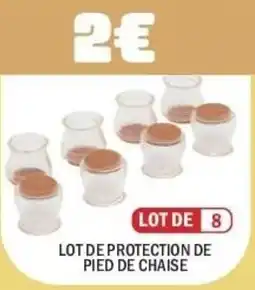 La Foir'Fouille Lot de protection de pied de chaise offre