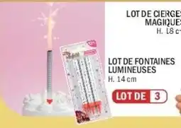 La Foir'Fouille LOT DE FONTAINES LUMINEUSES offre