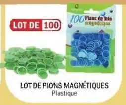 La Foir'Fouille Pions de loto magnétiques offre