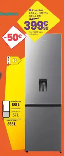 Conforama Hisense Combiné offre