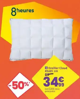 8heures Oreiller Cloud