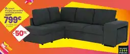 Conforama Andrew Canapé d'angle convertible offre