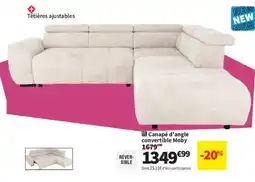 Conforama Moby Canapé d'angle convertible offre