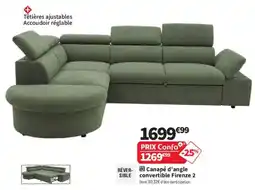 Conforama Canapé d'angle convertible Firenze 2 offre