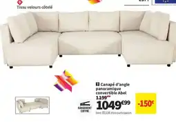 Conforama Abel Canapé d'angle panoramique convertible offre