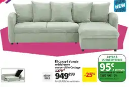 Conforama Cottage Canapé d'angle méridienne convertible offre