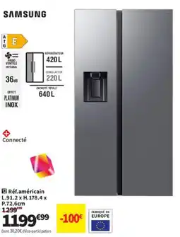 Conforama SAMSUNG Réfrigérateur offre