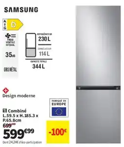 Conforama SAMSUNG Réfrigérateur offre