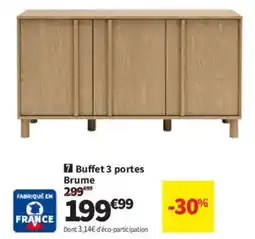 Conforama Brume Buffet 3 portes offre