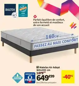 Conforama BULTEX Matelas Air Adapt offre