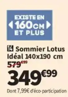 Conforama Lotus Sommier offre