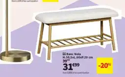 Conforama Banc Nola offre
