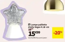 Conforama Lampe paillette étoile Vegas offre