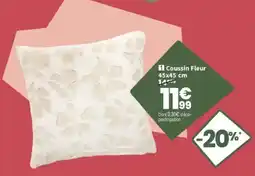 Conforama Coussin Fleur offre