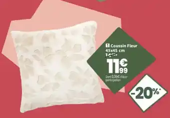 Coussin Fleur