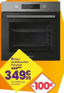 Conforama SCHNEIDER Four multifonction Pyrolyse offre