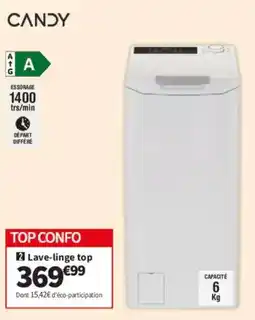 Conforama CANDY Lave-linge top offre