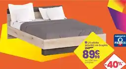 Conforama Lit adulte Graphic offre