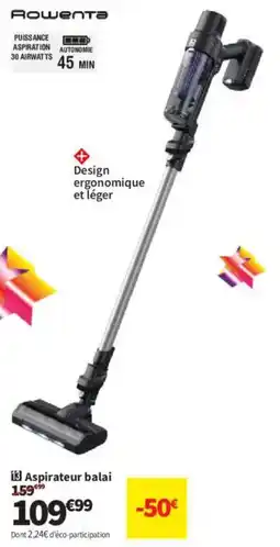 Conforama Rowenta Aspirateur balai offre