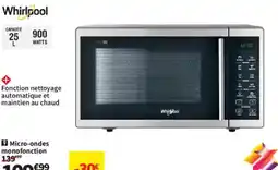 Conforama Whirlpool Micro-ondes monofonction offre