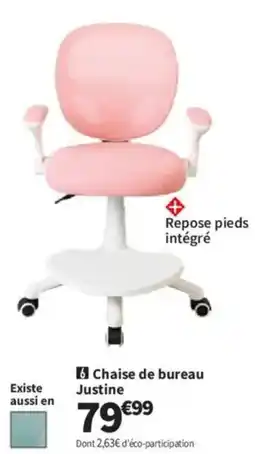 Conforama Justine Chaise de bureau offre