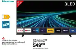 Conforama Hisense téléviseur uhd qled connecté offre