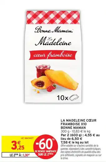 Bonne Maman La Madeleine cœur framboise