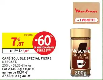 Nescafé Café soluble spécial filtre