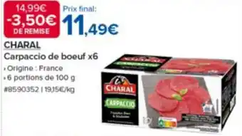 CHARAL Carpaccio de boeuf