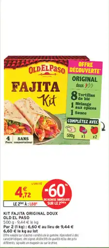 Intermarché Express OLD EL PASO FAJITA Kit offre