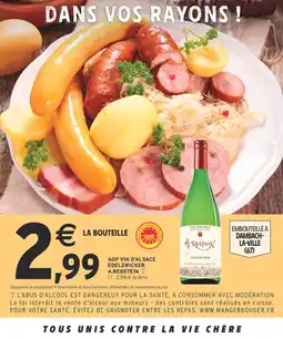 Intermarché Hyper A. Rebstein Vin d'Alsace Edelzwicker offre