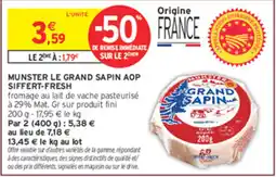 Intermarché Hyper MUNSTER LE GRAND SAPIN AOP offre