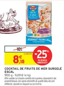 Intermarché Hyper Escal Cocktail de fruits de mer surgelé offre
