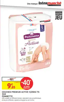 Intermarché Contact Pommette Couches Premium Active offre