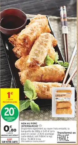 Intermarché Express Intermarche nem au porc offre