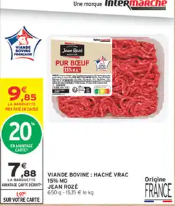 Intermarché Express Jean Rozé Pur Bœuf offre