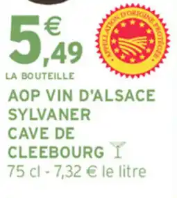 Intermarché Hyper Cave de Cleebourg Sylvaner offre