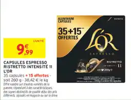 Intermarché Contact L'OR CAPSULES ESPRESSO offre