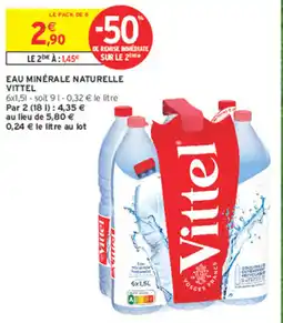 Intermarché Express Vittel Eau minérale naturelle offre