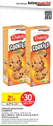 Intermarché Express Chabrior Cookies offre